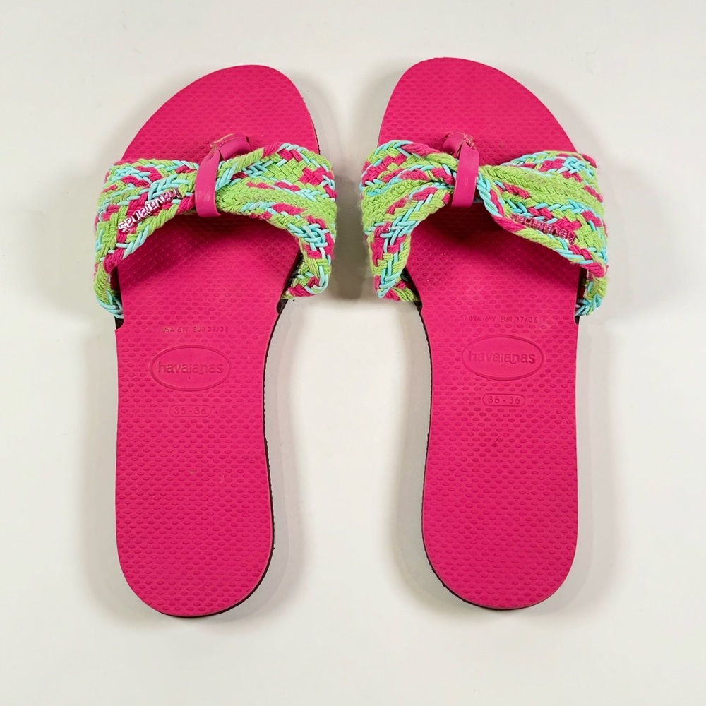 Havaianas Flip-Flops You Saint Tropez Mesh - Pink Size 35-36 - Picture 4 of 7